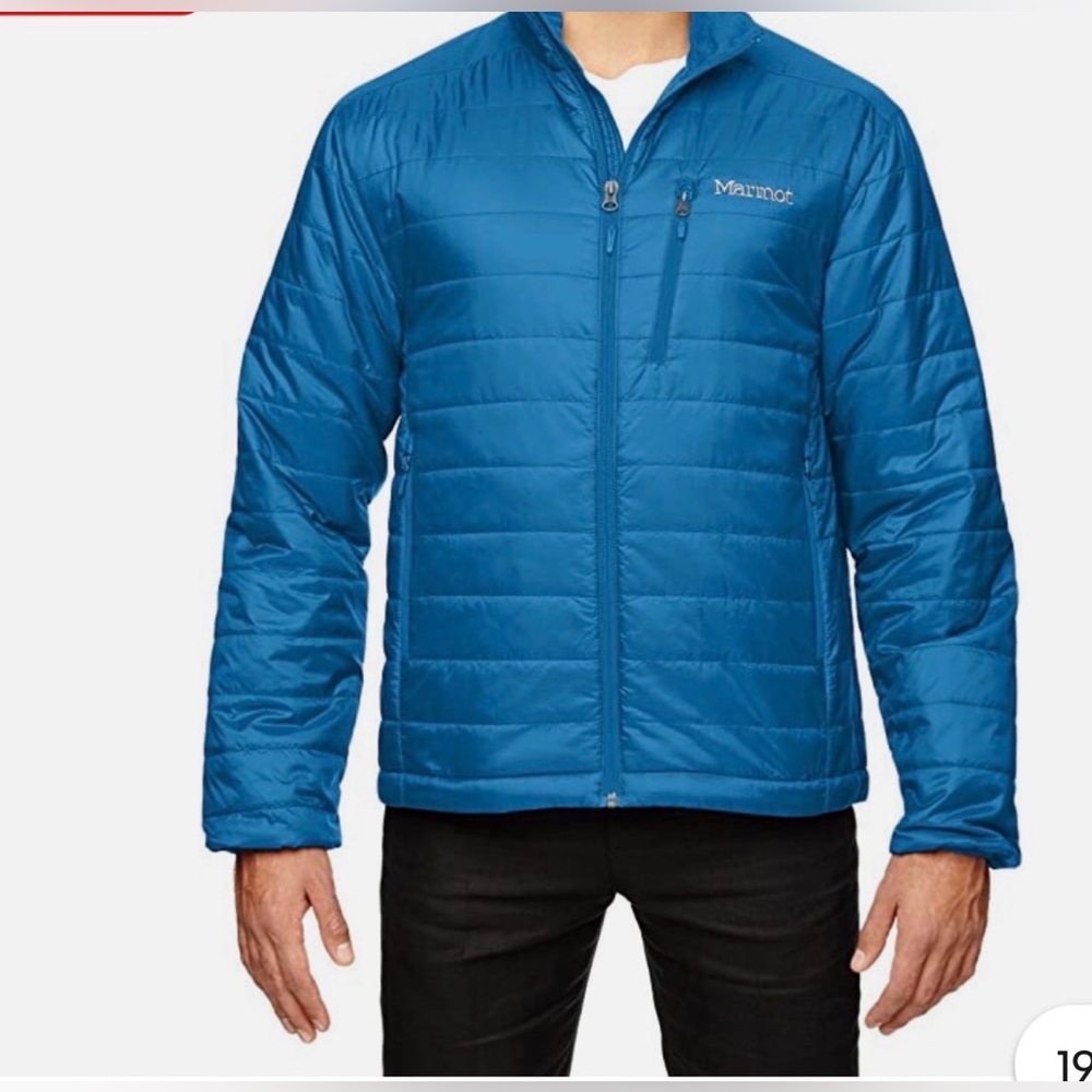 Marmot Men's Calen Primaloft Insulated full zipper Puffer Jacket LG.